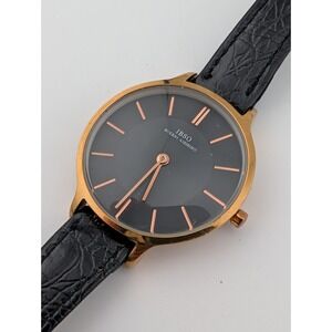 IBSO Boerni Aibisino Watch Women 30mm Rose Gold Case Leather Band- New Battery